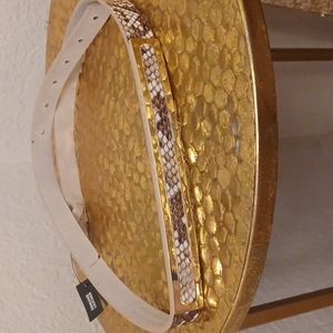 White House Black Market Leather Belt